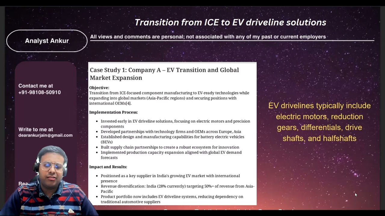 Shifting from ICE to EV driveline solutions | Industry 4.0 Case Study | Indian Auto Ancillaries