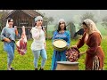 Authentic Northern Iranian Lamb Stew Recipe with Fresh Celery: Traditional Cooking Over Fire