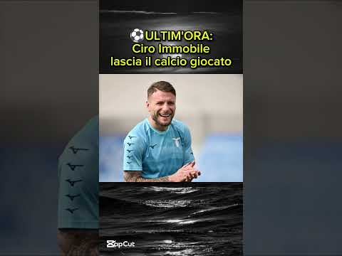 Video Ciro Immobile lascia il calcio giocato