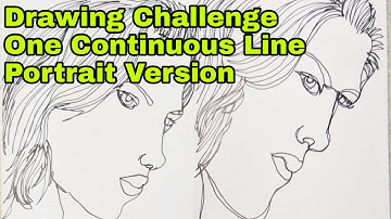Drawing Challenge 2: One Continuous Line Portrait - theartproject - March 24, 2020 chad brown