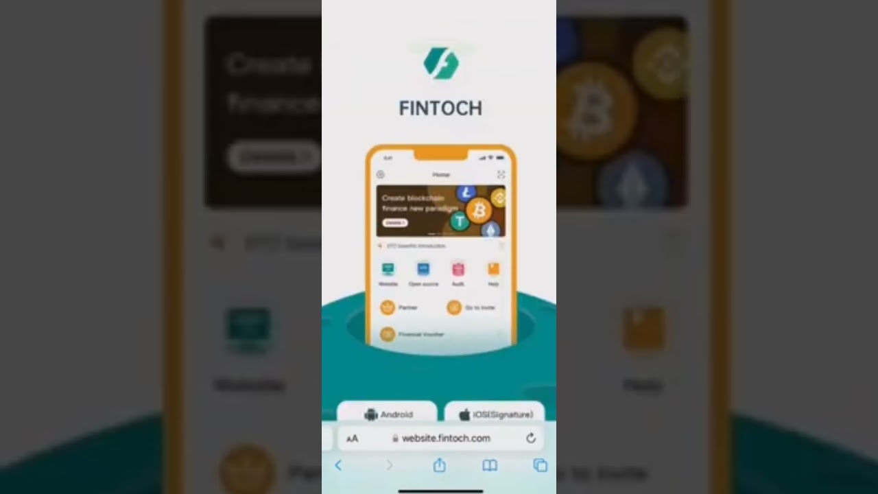 How to create wallet Fintoch wallet via Fintoch app