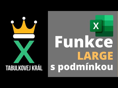 3 nejvyšší hodnoty z tabulky s podmínkou? Pomůže funkce LARGE | Excel 365 Tutorial