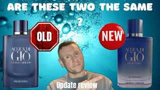 NEW ACQUA DI GIO PROFONDO EDP VS THE OLD PROFONDO EDP