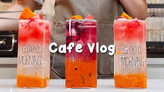 더운 여름 분위기를 담은 새로운 음료30mins Cafe Vlog/카페브이로그/cafe vlog/asmr/Tasty Coffee#524