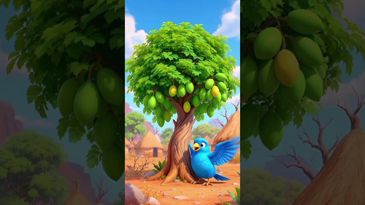 Sparrow plants a papaya tree on the road and pours lots of water 😭 