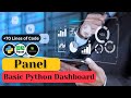 Simple dashboard using panel w widgets   python  sunny solanki