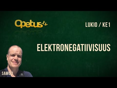 Video: Mikä on h2o:n elektronegatiivisuus?