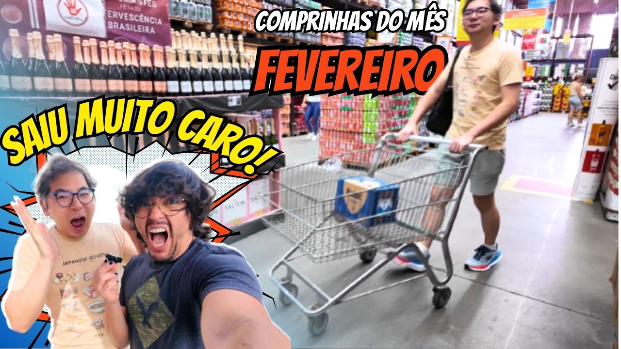 FEVEREIRO/2026 | COMPRINHAS DO MÊS NO SUPERMERCADO | CASAL GAY