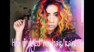 Rainbow Hair Using SPARKS And ADORE  HAIR DYE