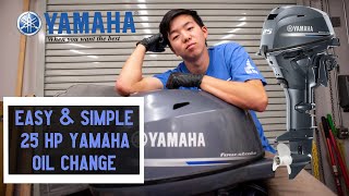 YAMAHA 4-Stroke Outboard Oil Change (25HP)