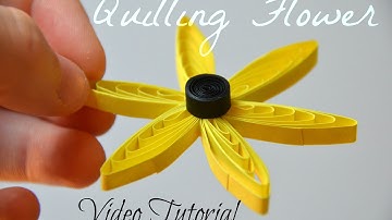 DIY Easy Quilling Comb Flower Tutorial