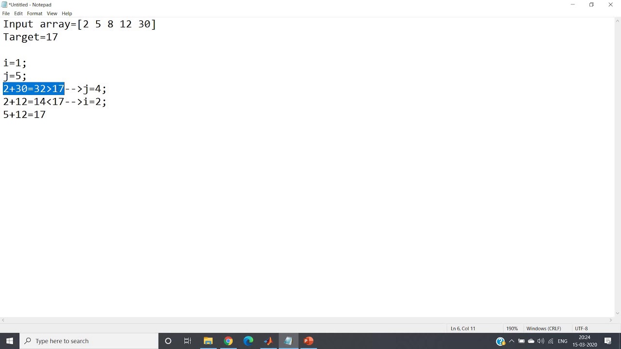 Two Pointer Approach | MATLAB - YouTube