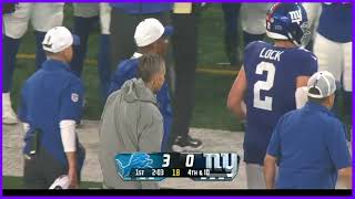 Giants fans cheering that Drew Lock was hurt and Tommy DeVito was coming in?
