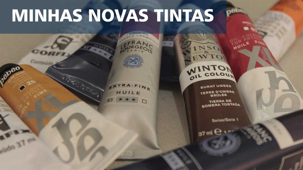 CHEGARAM MINHAS NOVAS TINTAS A ÓLEO IMPORTADAS E NACIONAIS!!! | Amauri Jr Artes