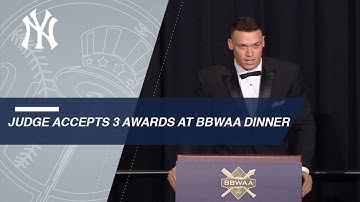 Judge accepts trio of awards, including AL Rookie of the Year