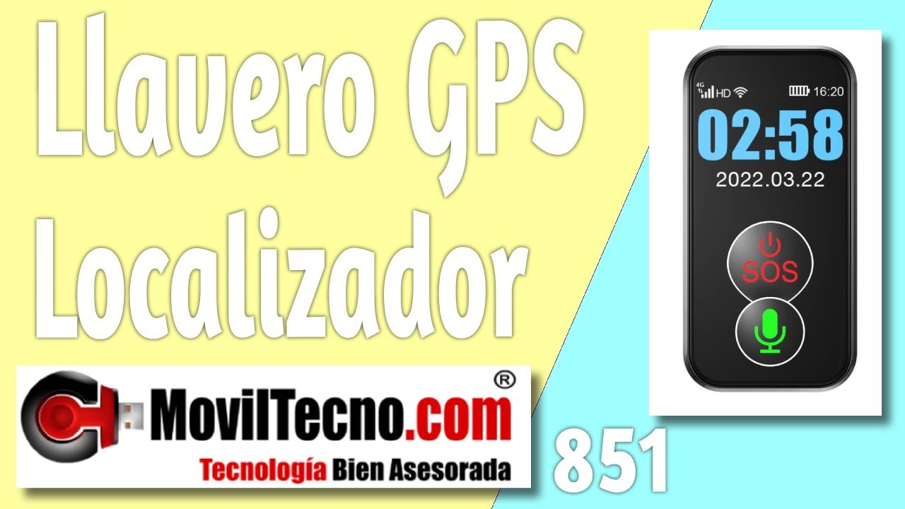 ✓ Llavero GPS Alzheimer【🔴 MovilTecno 851】 