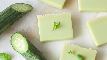 Cucumber & mint soap 🥒 A refreshing & cooling homemade recipe
