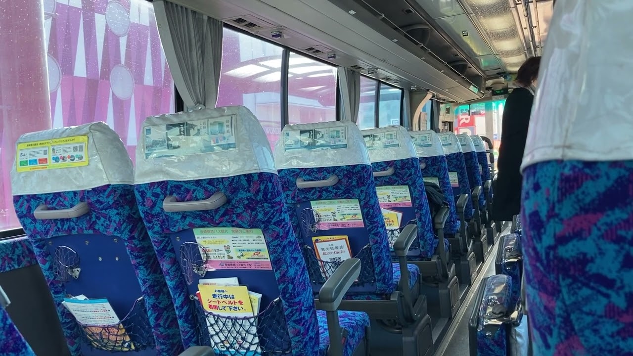 【爆音V8Engineを堪能⁉】長崎県営バス  ふそう  エアロバス  KC-MS829P