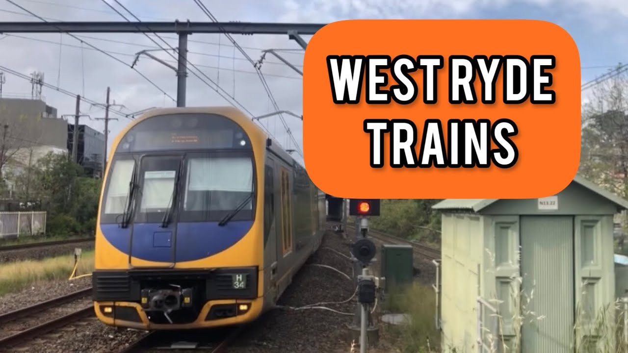 Sydney trains vlog 10 Morning peak trains at Eastwood part 4 YouTube