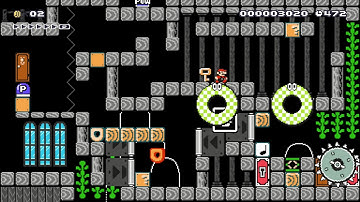 [Super Mario Maker Puzzle] One Screen Puzzle #14 by Smash boss - Cheesed Solution