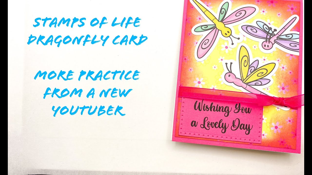 Making an Ink Blended Stamp Of Life Card YouTube