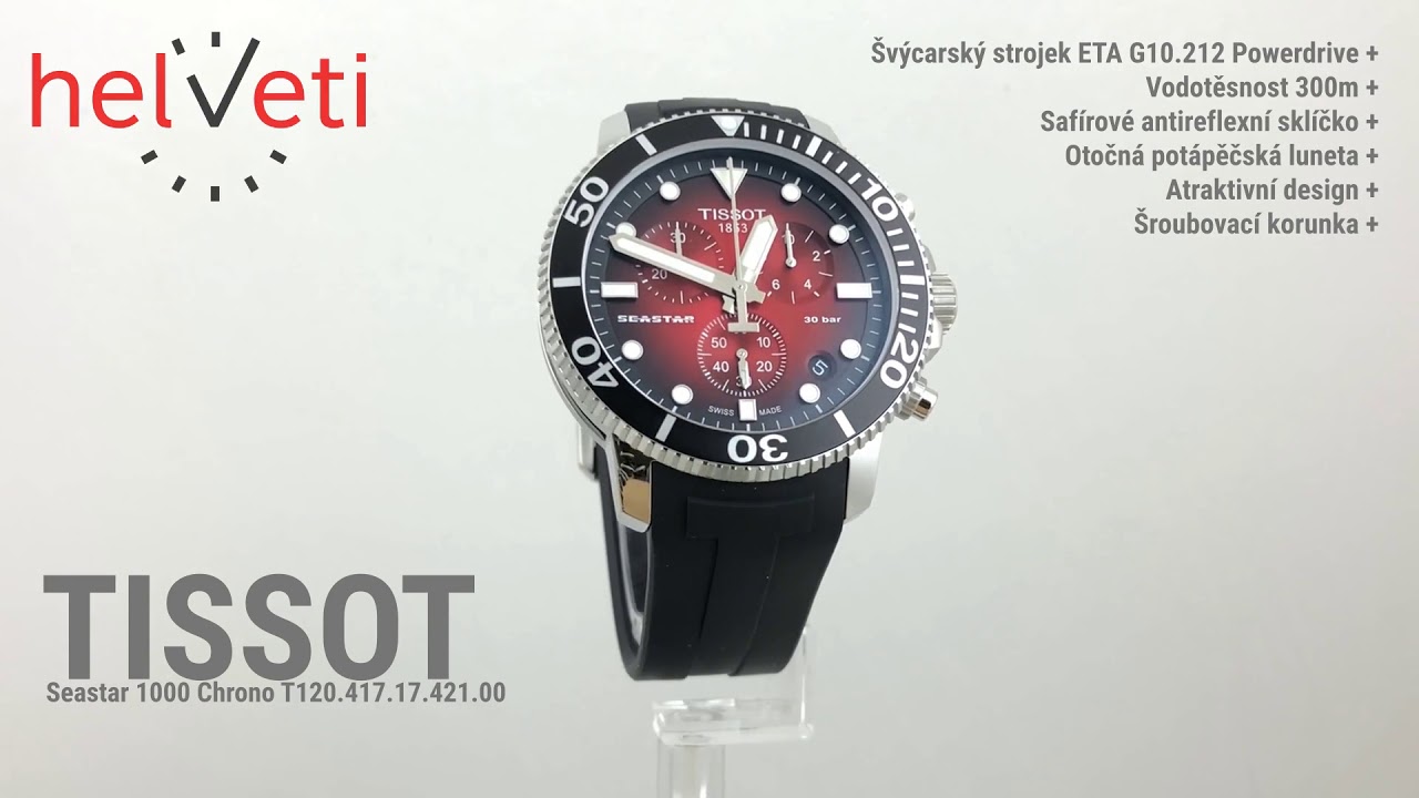 Tissot Seastar 1000 Chrono T120.417.17.421.00 - YouTube