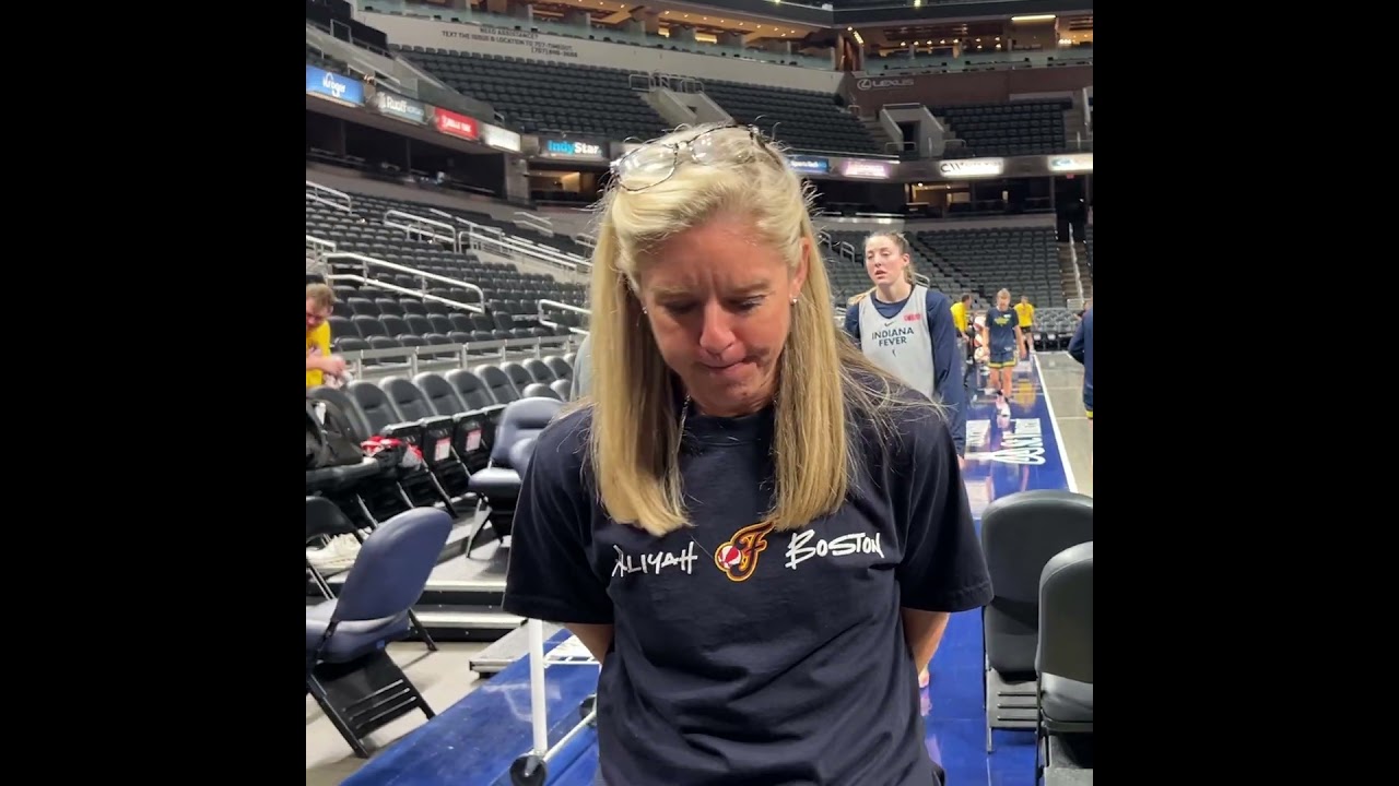 Christie Sides repping for Aliyah Boston