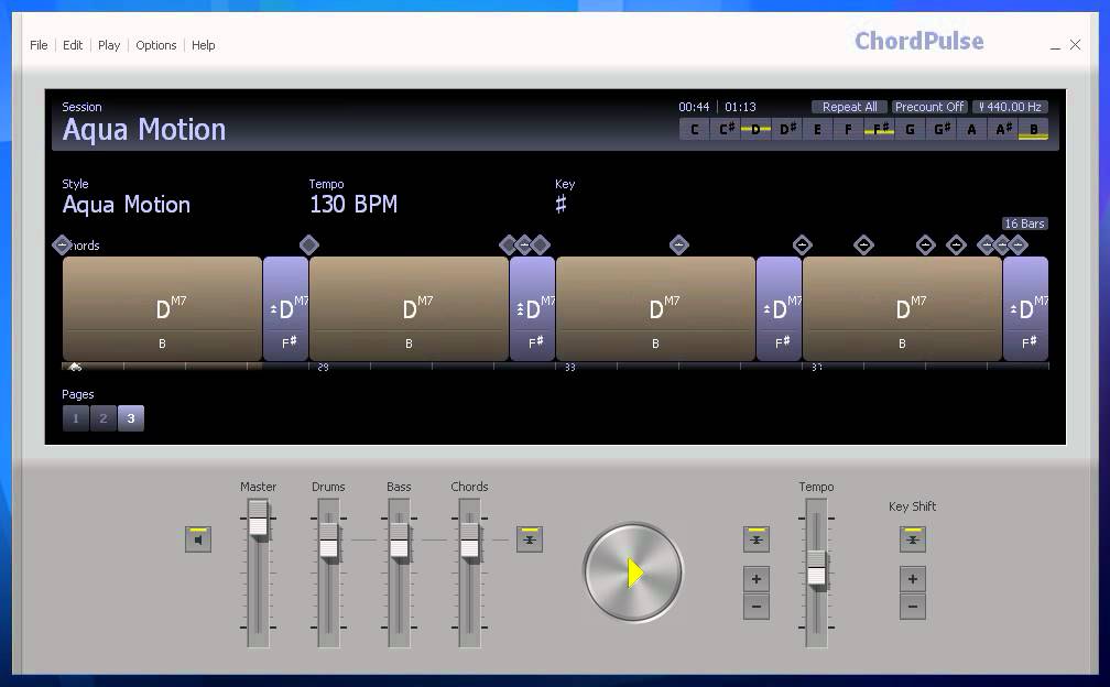 Dance music Example ChordPulse music software YouTube