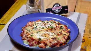 Cheesy Delicious Shakshouka Recipe(Egg in stewed Tomatoes)