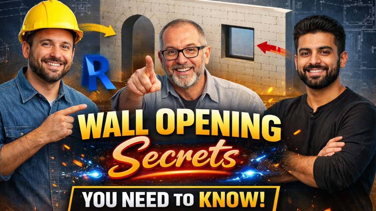 Revit Experts Reveal WALL OPENING Secrets You Don't Know | WALL OPENING IN REVIT