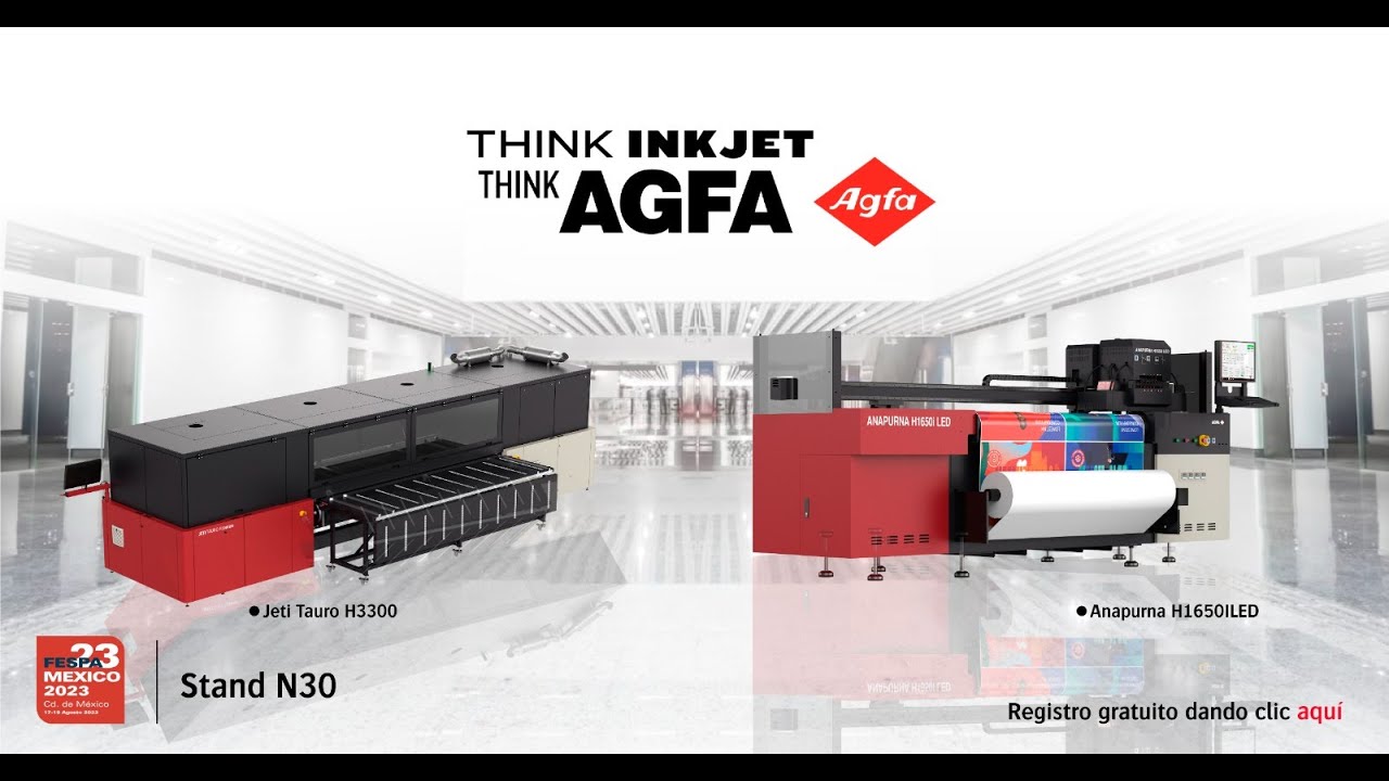 Agfa Inkjet Solutions estará presente en FESPA Mexico 2023. - YouTube
