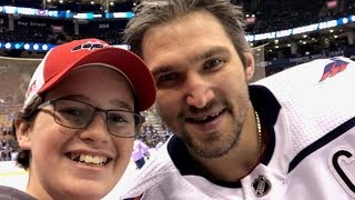 Alexander Ovechkin score Hattrick for his 13-Years-Old Fan.