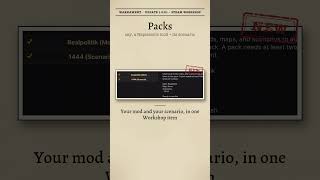 Maps, Scenarios & Packs in Steam Workshop! #warnament #strategy