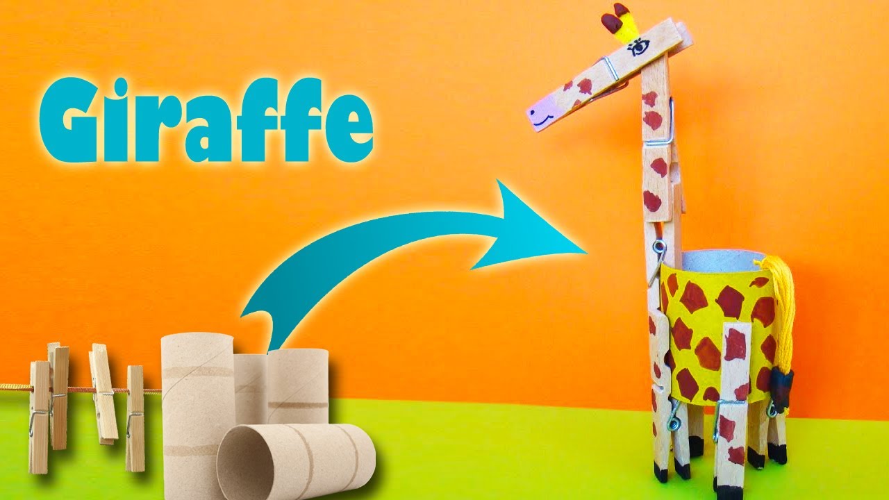 How to make a Giraffe? Toilet Paper Roll Giraffe Toilet Paper Roll