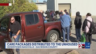 Care packages distributed to unhoused in Nashville