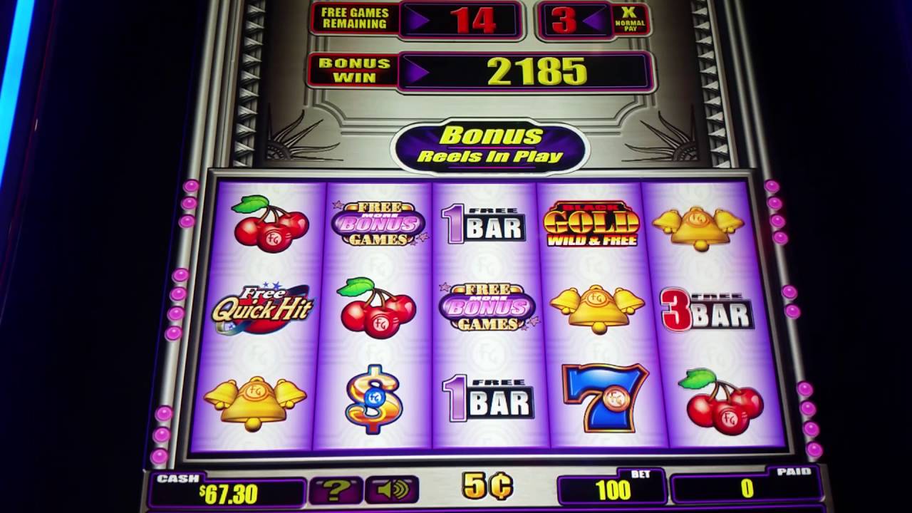 samuel demetrius hill Black and Gold quick hits 20x3 bonus games 5c