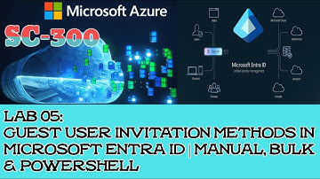 Azure SC-300 Lab 05: Guest User Invitation Methods in Microsoft Entra ID | Manual, Bulk & PowerShell