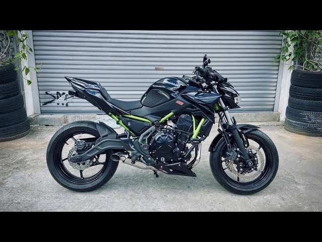 FPS一式 Full exhaust system on a 2021 Kawasaki Z650 - YouTube
