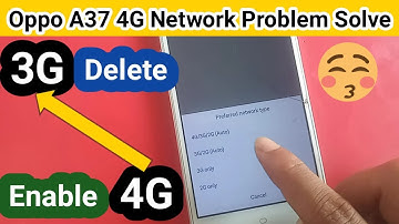 oppo A37 only 4G network Enable // 4G network problem solve