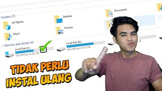 TUTORIAL!!! Menambah kapasitas Local Disk C/D/E | Tanpa harus instal ulang