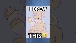 Redraw for my WORST drawing I’ve ever made.. should I make another? #art #fyp #furry #drawing