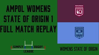 Ampol Women's State of Origin 1 2024 QLD Maroons Womens vs NSW Sky Blues FULL MATCH REPLAY