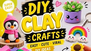 🧡 Super Cute DIY Clay Crafts | Viral Handmade Art Ideas ✨| 💖 Aesthetic DIY Clay Crafts ✨ 