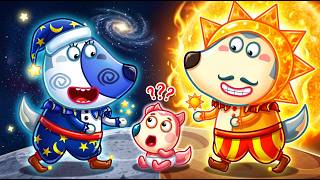 The Sun vs The Moon Mystery! ☀️ Indoor Safety Rules, Lucy's Drive-Thru Play & Best Kids Cartoons