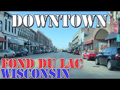 Fond du Lac - Wisconsin - 4K Downtown Drive