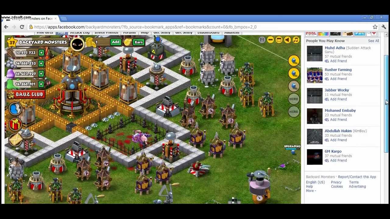 Backyard Monster How To Build Ultimate Base With Town Hall ...