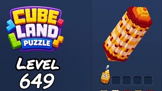 Cube Land Puzzle Level 649 Walkthrough