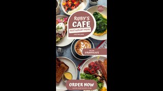 Ruby's Cafe RESTAURANT MENU Video
