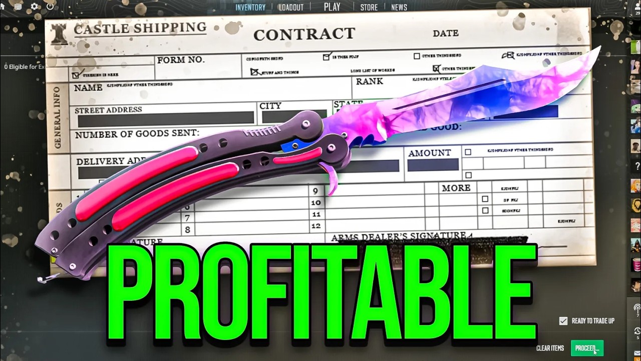 I GOT A BUTTERFLY DOPPLER FOR $100! (CS2 KNIFE TRADEUPS)