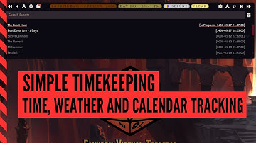 Simple Timekeeping & Calendar - Foundry VTT